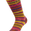 3804 Ocker/Grün/Senfgelb/Dunkel-Hellrot/Fuchsia-Weiss gestreift